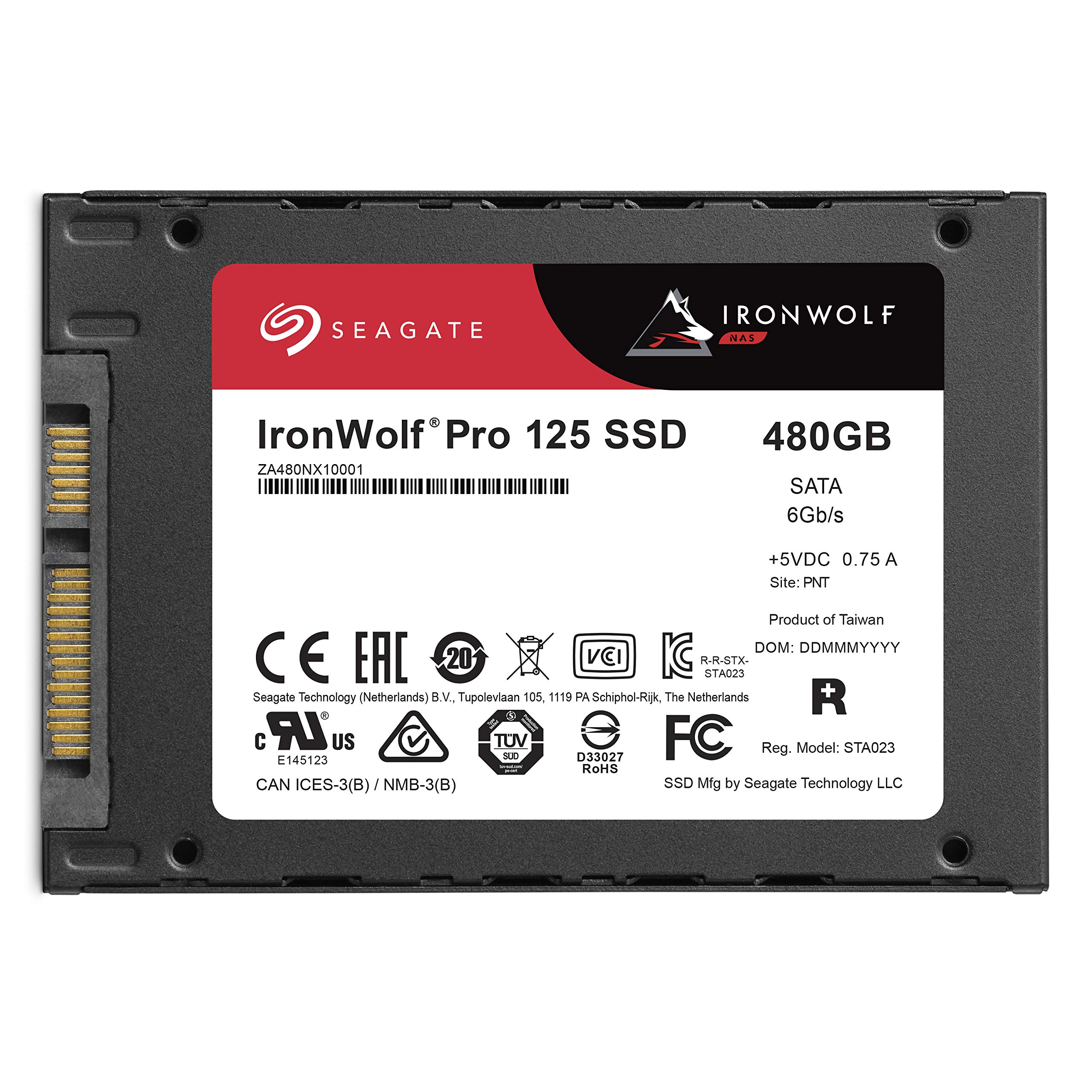 Amazon | Seagate (シーゲイト) IronWolf Pro 125 SSD 480GB NAS